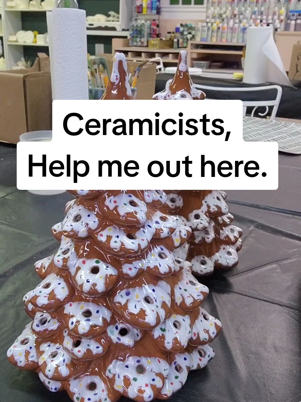 I need a little help from my ceramicist friends! #christmas #ceramicshop #ceramicstudio #slipcasting #sedaliamo #SmallBusiness #slipcast #mysterymold #mysterymolds #theartroomsedaliamo #ceramics 