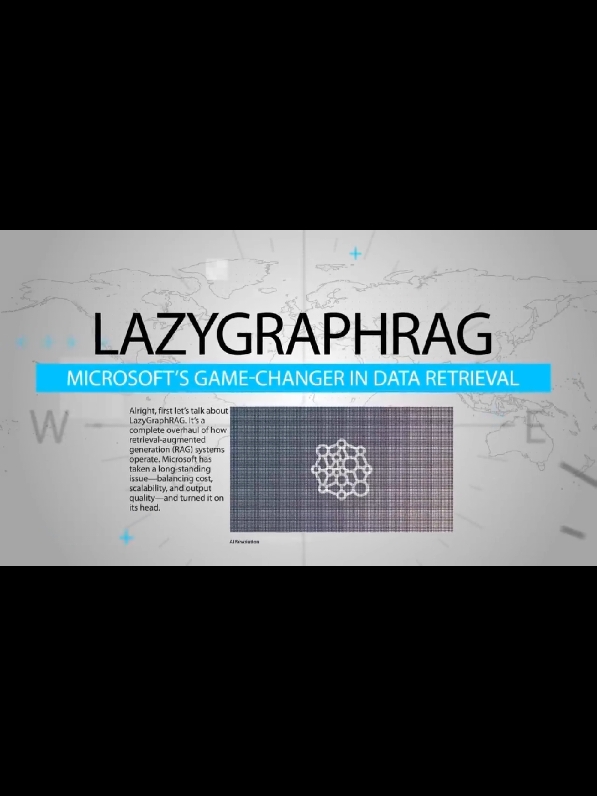 Microsoft has unveiled LazyGraphRAG, a groundbreaking AI tool that makes data analysis 100X better by cutting costs and boosting efficiency in retrieving insights from massive datasets.  #microsoft #ainews #ai #lazygr 