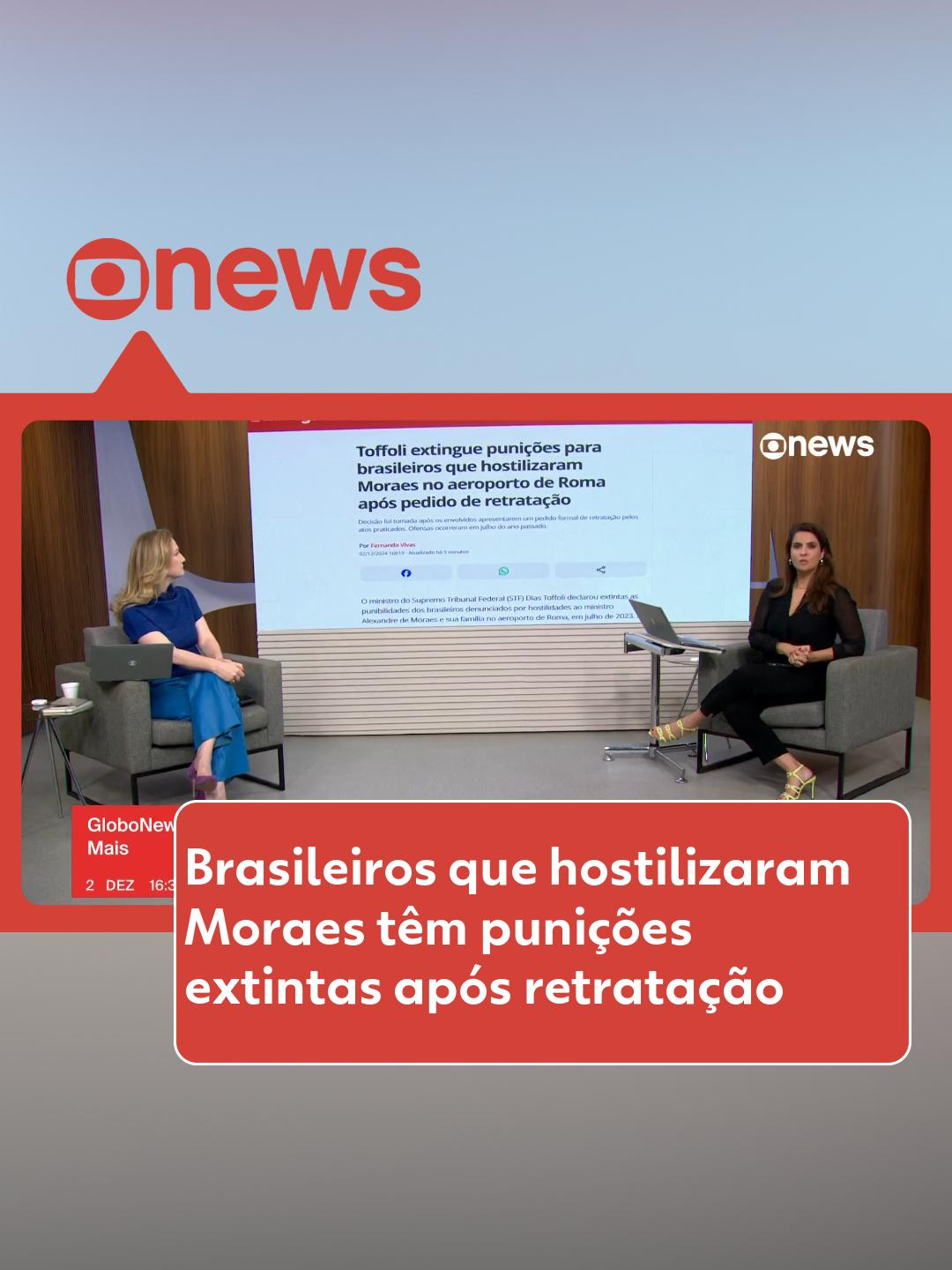 Ofensas a Moraes - As punições para brasileiros denunciados por hostilidades ao ministro Alexandre de Moraes e sua família no aeroporto de Roma, em julho de 2023, foram extintas pelo ministro do Supremo Tribunal Federal (STF) Dias Toffoli. A decisão foi tomada após os envolvidos confessarem culpa e apresentarem um pedido formal de retratação pelos atos praticados. 