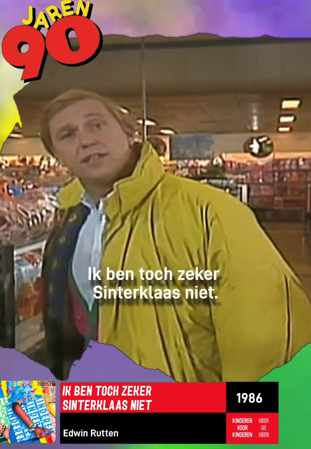 Wie is er niet mee opgegroeid in de jaren 90 rond Sinterklaastijd. #vroeger #nostalgie #vj #voorjou 