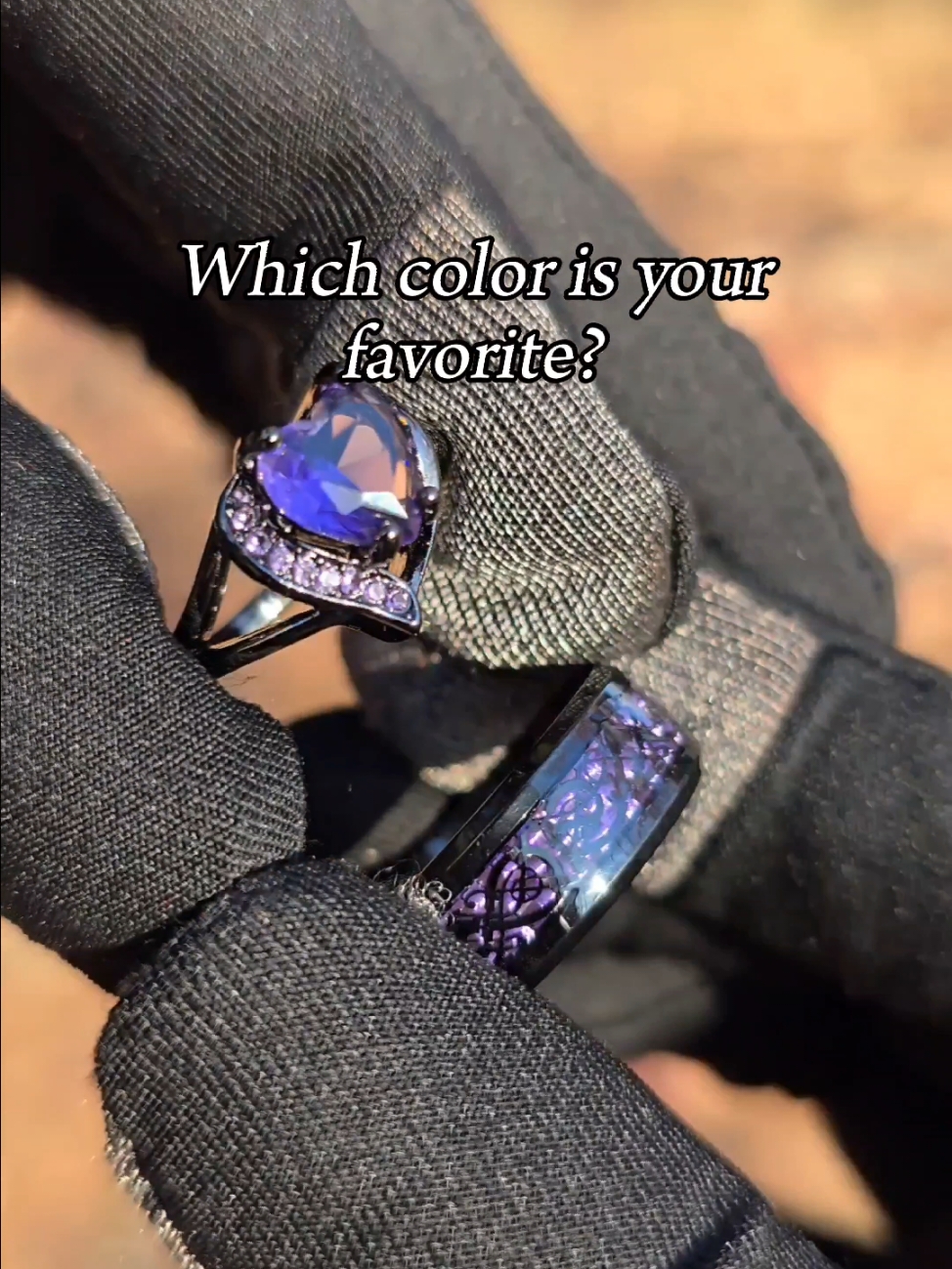 Replying to @angelic.hellspawn  Mine is the blue 💙  #soulmate #rings #jewelry #couplesgift #colorful 