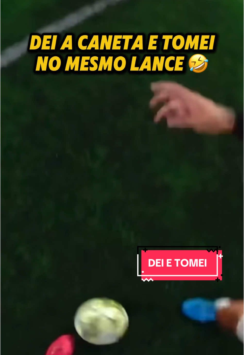 DEI CANETA E TOMEI NO MESMO LANCE 🤣 #futebol #tiktokesportes #pov #jogoreal #x1 