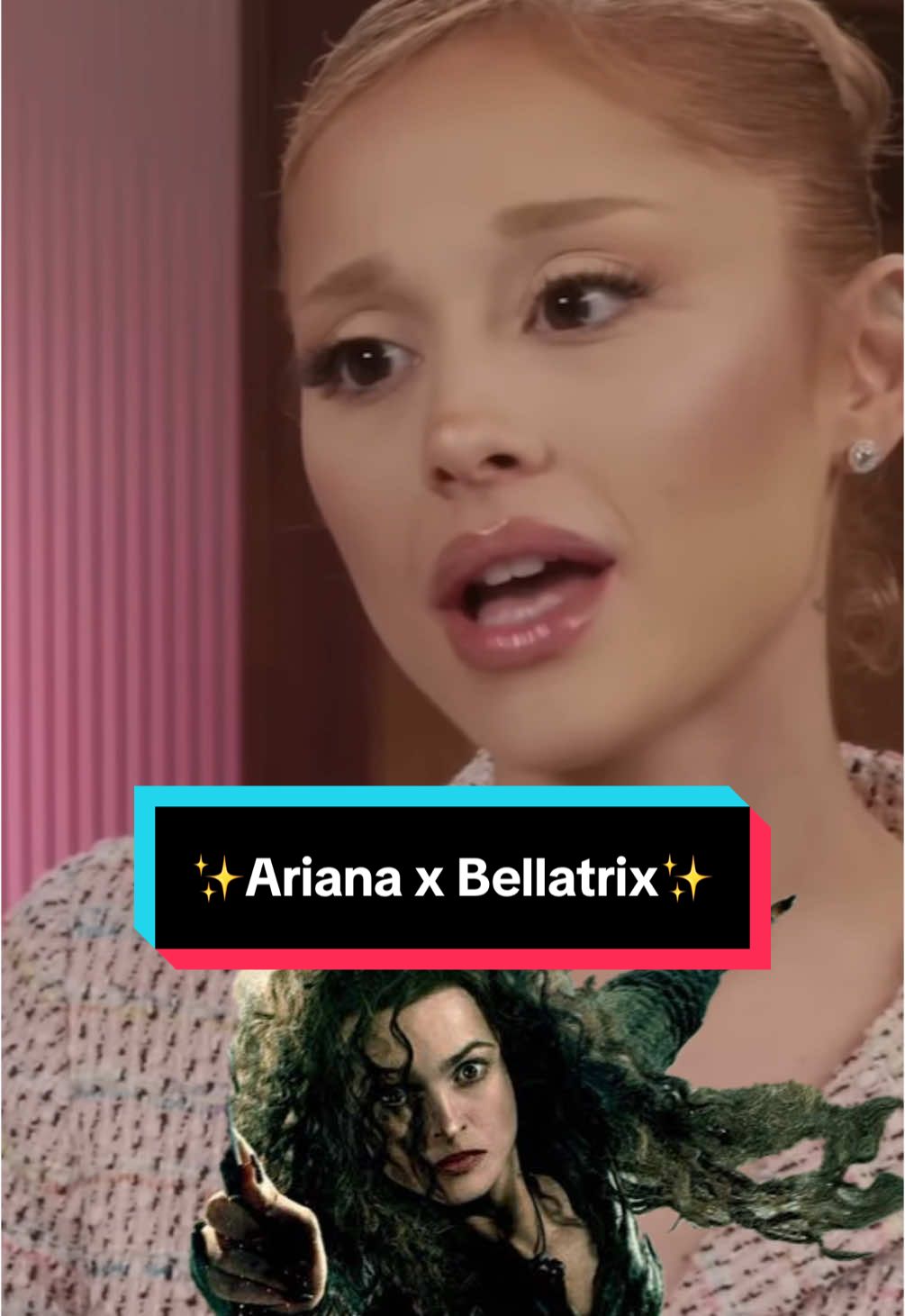 Mientras Ariana Grande exista, habrá quien odie a Bellatrix🤣🩷 #arianagrande #cynthiaerivo #wicked #harrypotter #bellatrixlestrange #ariana #arianator #arianators #arianagrandefan @arianagrande @Cynthia Erivo @Wicked Movie @Harry Potter 