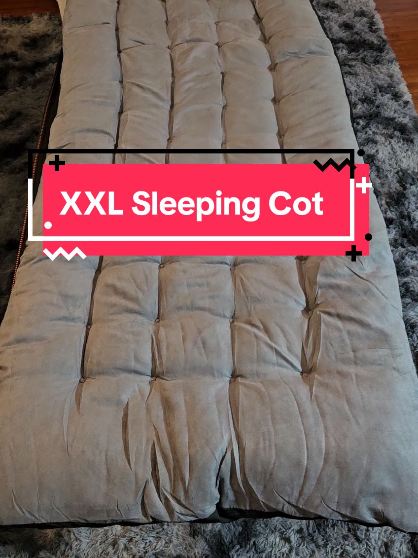 This XXL Sleeping Cot is the perfect size for those that are tall and/or need some extra room #camping #sleepingcot #docred #sleepover #xxl #campinglife #giftsforhim #ttstakeover #tiktokshopcybermonday #tiktokshopblackfriday 