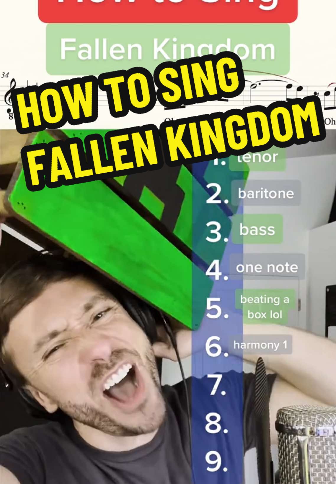 Mind-Blowing Minecraft parody You Can't Miss! #howtosing #harmonybuilding #fypsounds #acapella #Minecraft #fallenkingdom