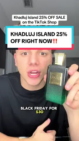 Khadluj Island for $30 RIGHT NOW these discounts are going CRAZY #perfumekidd #fragrancetiktok #perfumetiktok #blackfriday #cybermonday #blackfridaydeals 