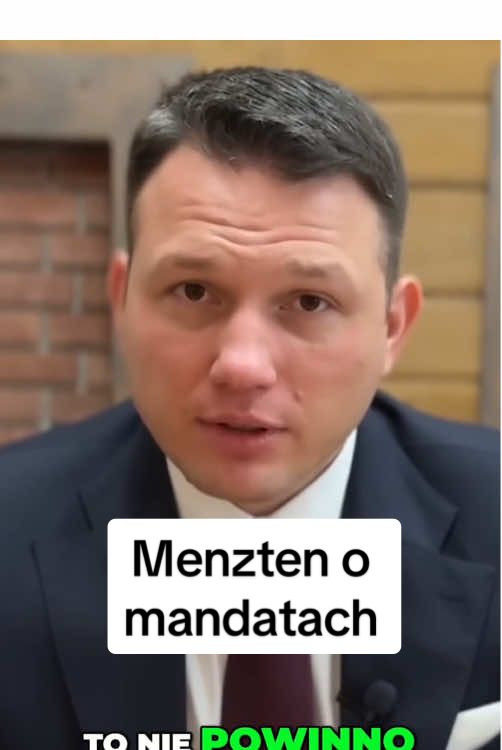 Menztzen o mandatach#mentzen #wybory #viral_video #konfederacja #mentzen2025 #wywiad #polityka #sejm #poseł #sławomirmentzen #przedsiebiorca #dlaciebie #polska #senat #prawo 