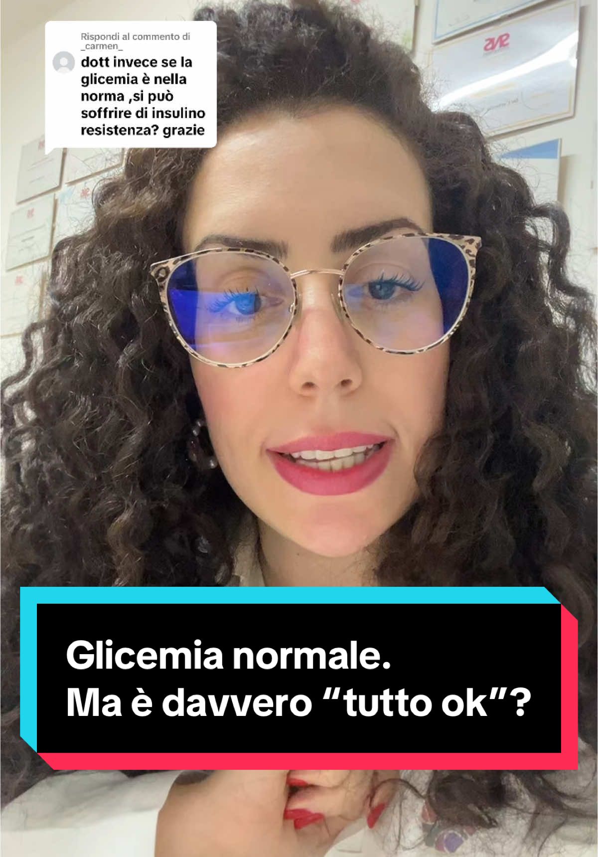 Risposta a @_carmen_ si, il solo  valore della glicemia a digiuno non basta #glicemia #insulinemia #homaindex #insulinoresistenza 