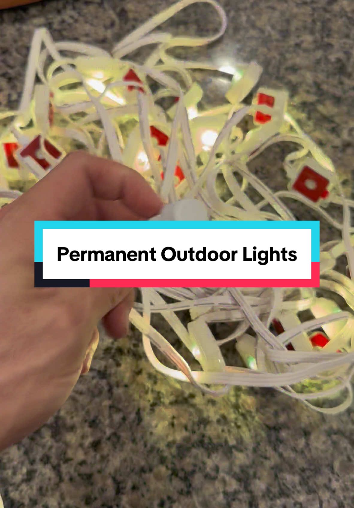 These permanent outdoor lights will really upscale your house this year. #christmaslights #permanentlighting #ledlights #accentlighting #christmas #holidaygift #dzwattscoolfinds 