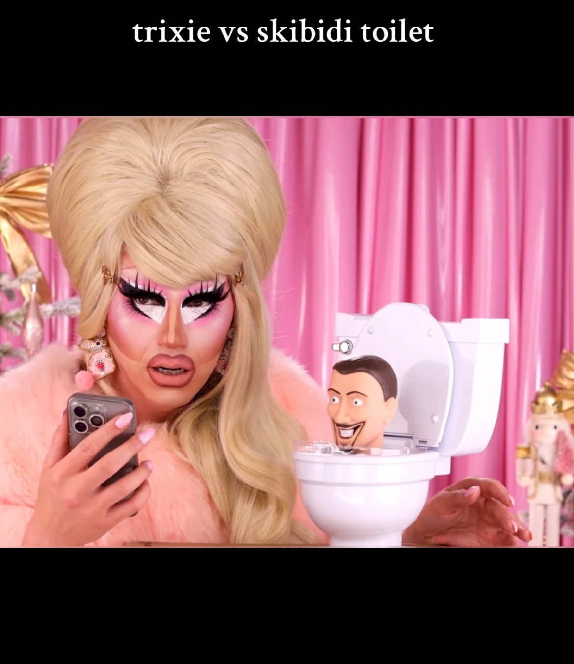 i lost it when brandon brought out the trixie and katya dolls😭 @trixiemattel #trixiemattel #tracymartel #skibiditoilet #youtube #gifts #holidaygifts #christmas #trixie #unhhhh #trixieandkatya #thebaldandthebeautiful 