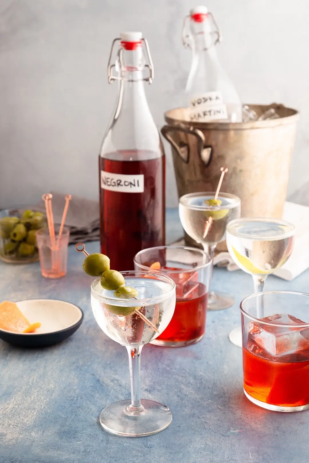It's officially party season, and you do not want to be stuck in the kitchen mixing drinks for you and all of your gorgeous friends.⁠ ⁠ Instead, learn how to save yourself time with my article on how to easily and properly batch a cocktail. And I say properly, because just mixing the ingredients of a martini together and bottling it up is not what you want to do.  ⁠ The article is on my website, cupofzest.com and I know you can find it!  ⁠  #batchcocktails #partyplanning #cocktailrecipe #cocktailparty 
