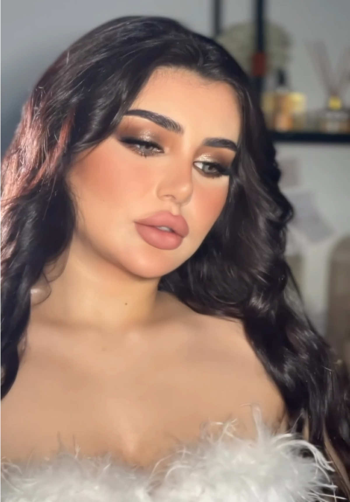 🤎🤎 my makeup #خديجه_الحبيب 90978350 #tiktokviral #اكسبلورexplore #fypシ #الكويت #مشاهير_تيك_توك 