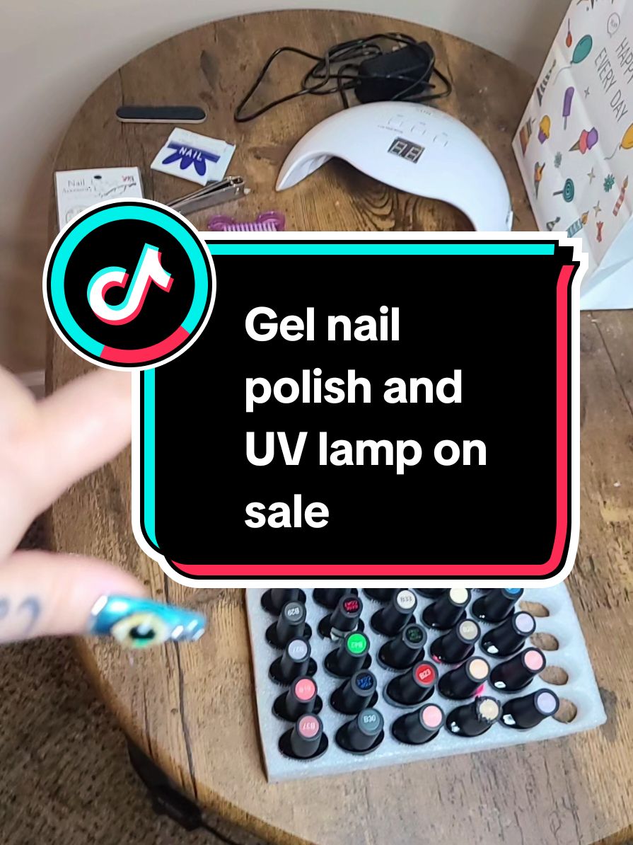 get your Gel Nail Polish set and UV lamp today, cyber Monday, while it's on sale!! #gelnails  #gelpolish  #uvlamp  #gelnails  #nailpolish  #diynails  #diygelnails  #tiktokshopcybermonday 