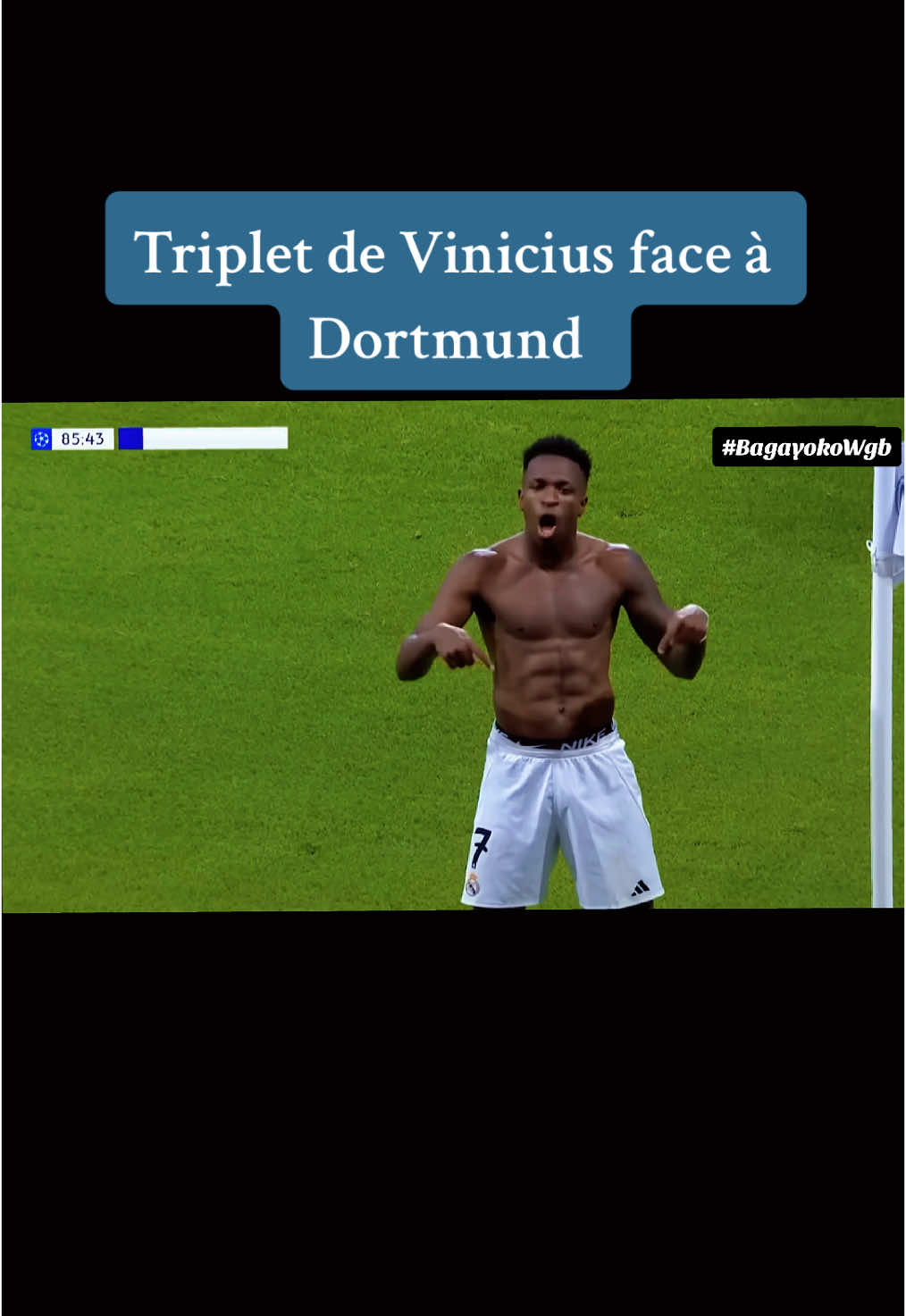 De l’enfer au paradis, c’est toute la panoplie de la vie que nous offre Vinicius avec ce Real Madrid. Merci, cher footballeur, de nous rendre fous de bonheur. @Real Madrid C.F. #Realmadrid #france #bagayokowgb 