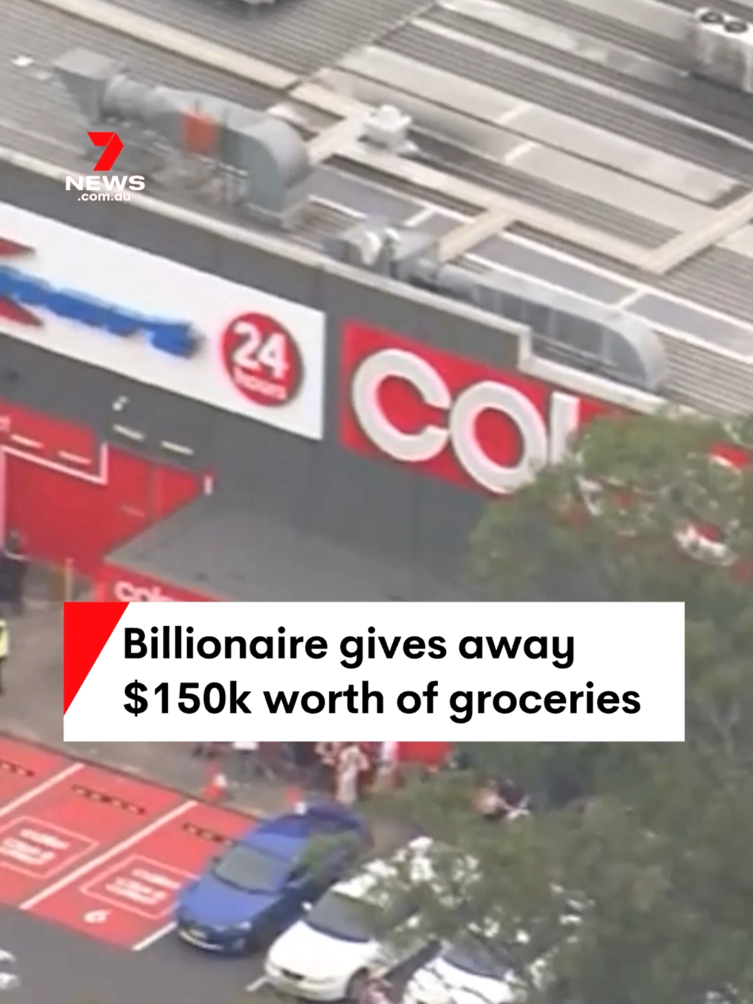 Are you in line for the mega grocery giveaway?  #adrianportelli #christmas #groceries #costofliving #sydney #penrith#news #7NEWS @adrian_portelli