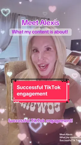 Meet Alexis and what her content is about. How can we help eachother be successful on Tik Tok. #meetme #mycontent #tiktokengagement 