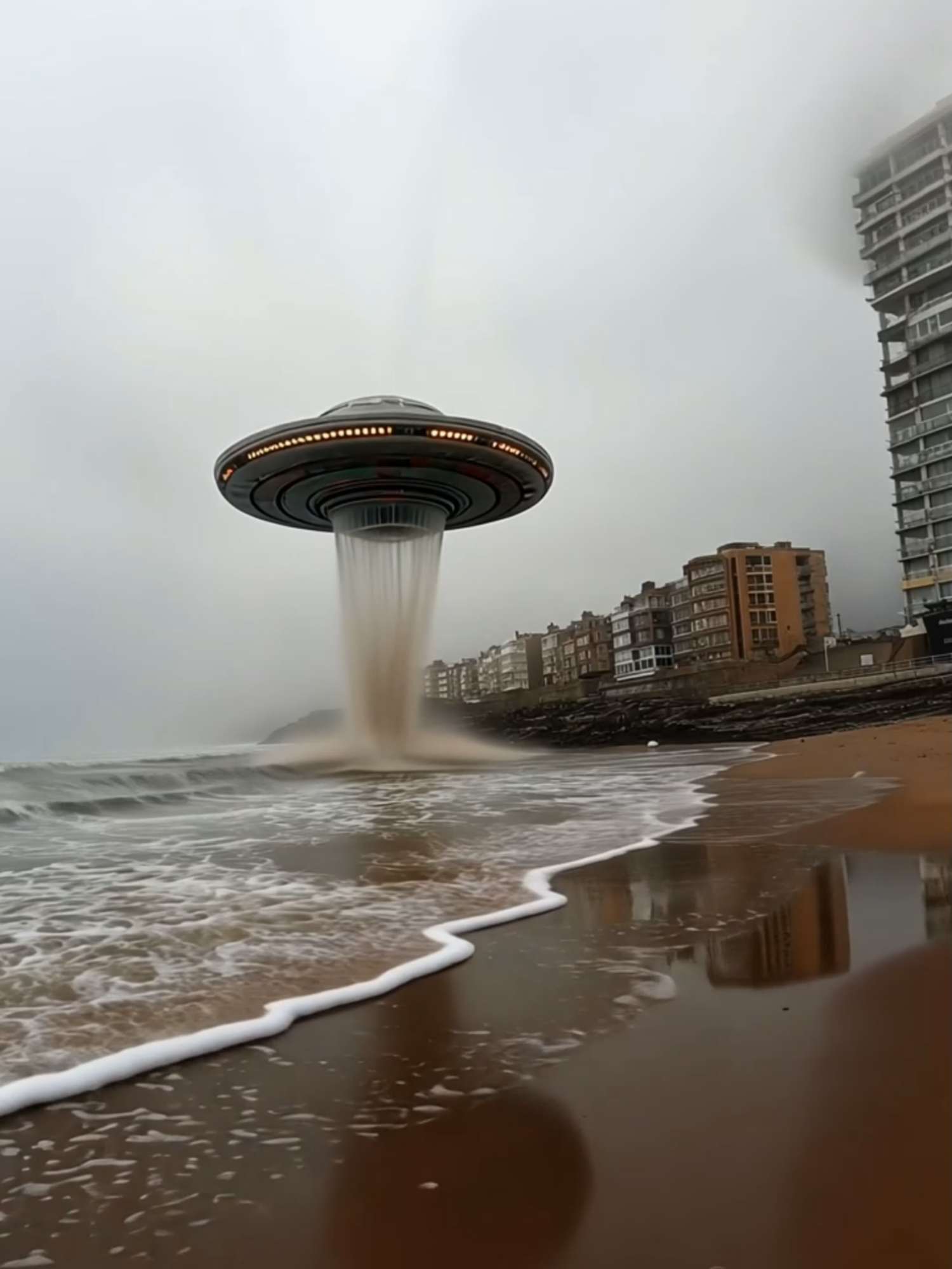 🚀 Alien Water Raid: Northern Spanish Coast Invasion! 🌊🛸 #SciFi #ufo #AlienEncounter  They descend on the rugged northern Spanish coastline! Watch as their advanced spacecraft uses cutting-edge hydro-extraction technology to collect pristine water resources from the breathtaking Atlantic shores. Witness the incredible moment when alien engineering meets Earth's most precious liquid. Is this the beginning of an extraterrestrial water mining operation? 🌍✨ #WaterHarvesting #Sea #Spain