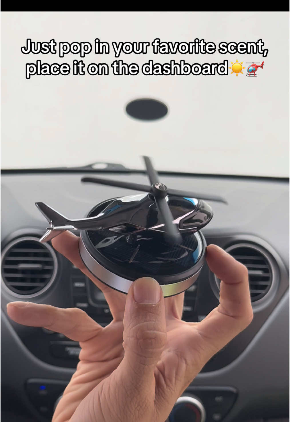 Small, powerful, and stylish: transform your car with this solar air freshener.☀️✨🚁 #newcarsmell #freshvibes #freshride #caressentials #caraccessories #carairfreshener #carfresheners #carcare #carmods #carfreshies #cardiffuser Solar-powered car air freshener, Unique dashboard air freshener,solar helicopter air freshener, adventure accessory, Fresh scent car air freshener, car freshener dashboard decor, cool car air freshener, sun-powered car scent, dashboar car scent freshener