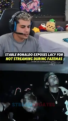 Stable ronaldo exposes lazy for not streaming during fazemas😂 #stableronaldo #lacy #faze 