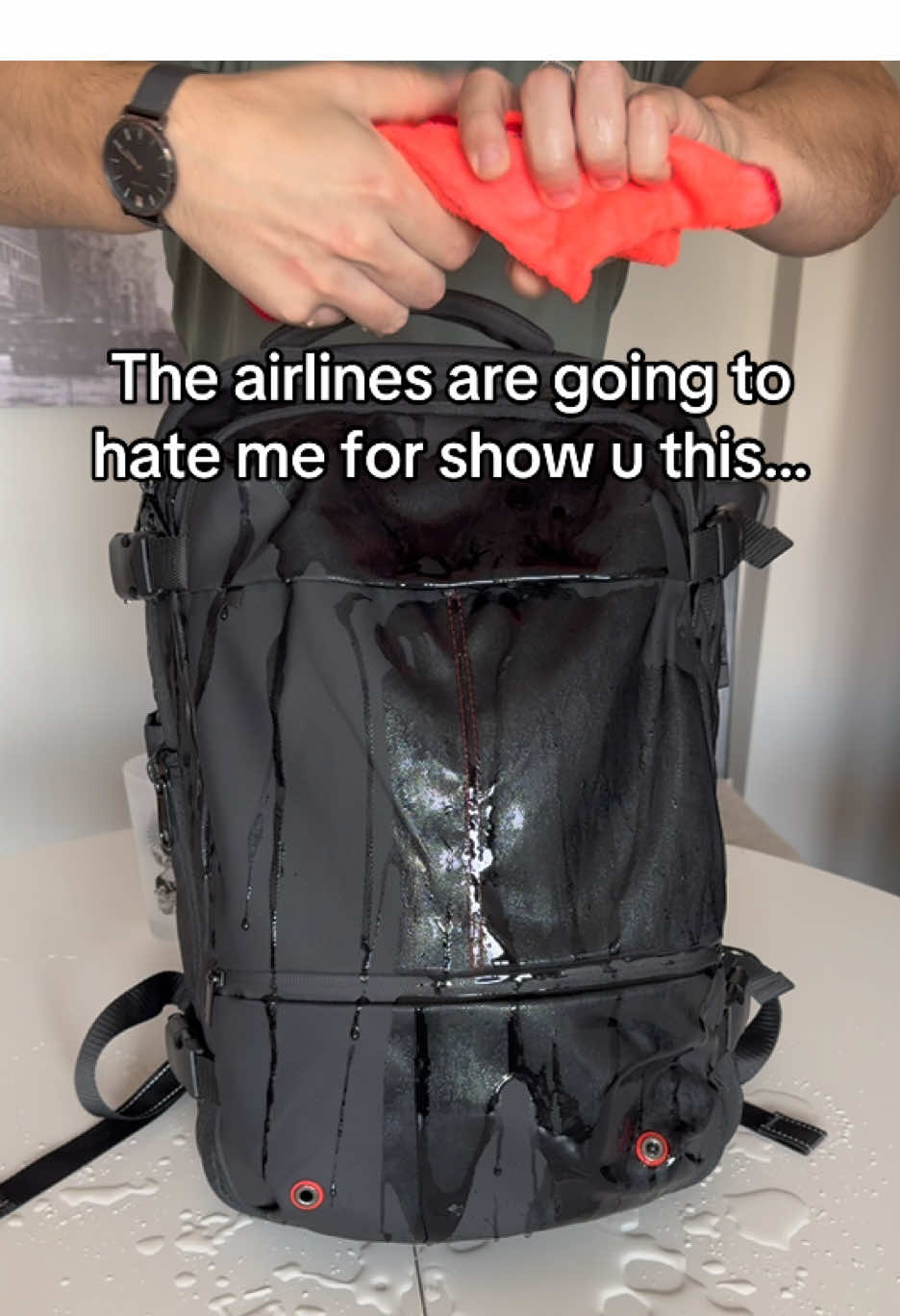 I don't pay a single dolar more for checked bags . . . #travel #backpack #airplane #trip #suitcase #ryanair #flight #flights #trip #fly #travel #air #airport #airport #airport #viaggiare #viaggio . . . Thanks to this backpack suitcase that I bought, I can travel all over the world without worrying about having to check in my suitcase. It fits everything I need, has lots of pockets, is vacuum-compressed, and the air is removed to make it more compact.