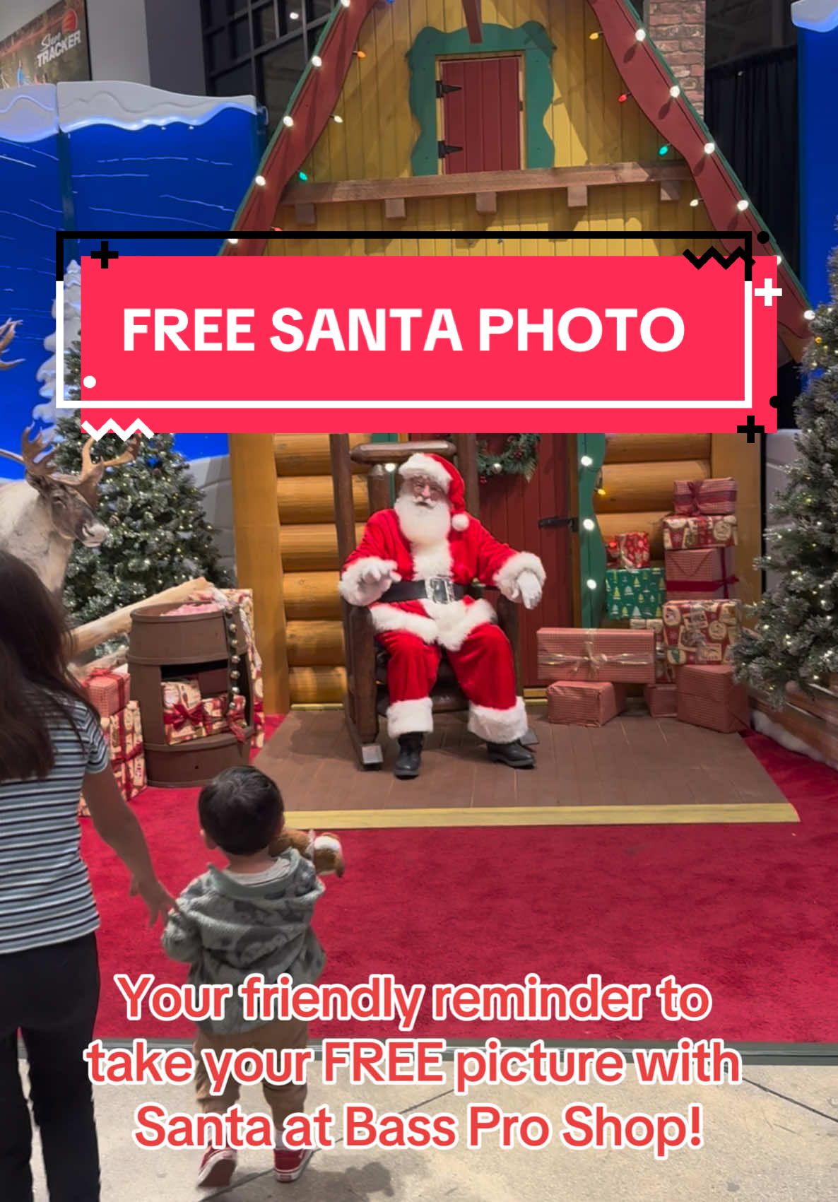 Fun activity for the kids and did I mention… its FREE! #santa #freethingstodo #thingstodowithkids #pictureswithsanta #christmastime #santaiscoming #bassproshops #cabelas #momlife #freeactivities #toddlermom #mama #sahm