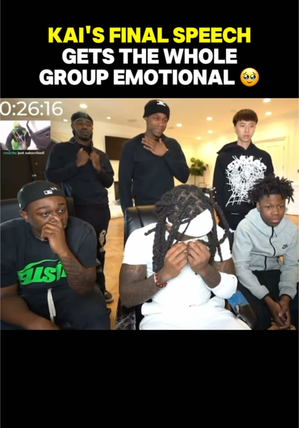 Kai got the whole gang crying! #clipthatvid #motivation #cry #hopecore #wholesome #kaicenat #livestream #live #clip #mafiathon2 #fyp #reels
