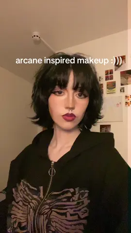 its kinda cool fr #k4yxd #lol #helloemos #arcane #arcanemakeup #fypシ゚ #fy #fyp 