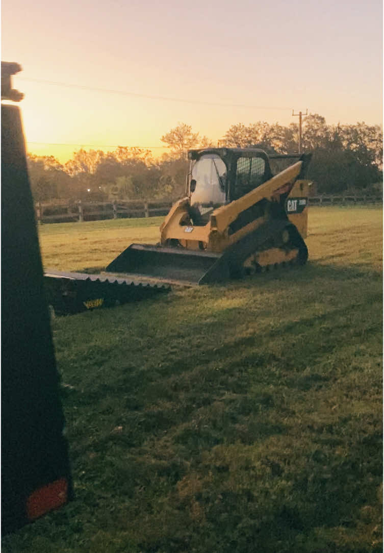 Filling washout clearing trees somethin different for the ticktock #skid #steer #dump #wash #out #rocks #dirt #work #better #before #after #grade #hill #cat ##earlymorning #asrm  #fyp 