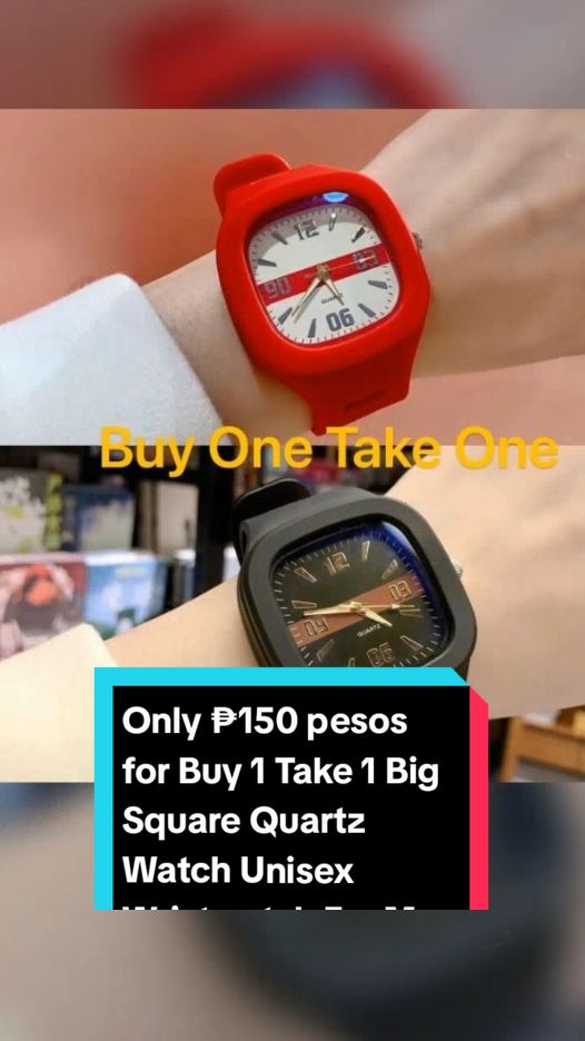 Only ₱150 pesos for Buy 1 Take 1 Big Square Quartz Watch Unisex Wristwatch For Men Women watch! Don't miss out! Tap the link below! #buy1take1watch #TikTokShop #tiktokaffiliate #TikTokFashion #tiktokfinds #tiktokph #LearnOnTikTok 