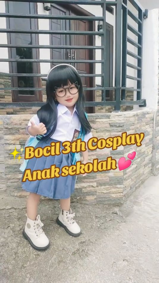 Se gemesss ini masa di skip sihhh 😍😎🔥 Cosplay jd anak sekolah pakai outfit 👉🏻 🎒 by @recallstore  👕 by @M.RIZKYCOLLECTION  🥾 by @benz baby n toys  . . #OOTD #ootdanak #ootdanakperempuan #anaksekolah #sekolah #ootdanaksekolah #fyp #fypシ゚viral 