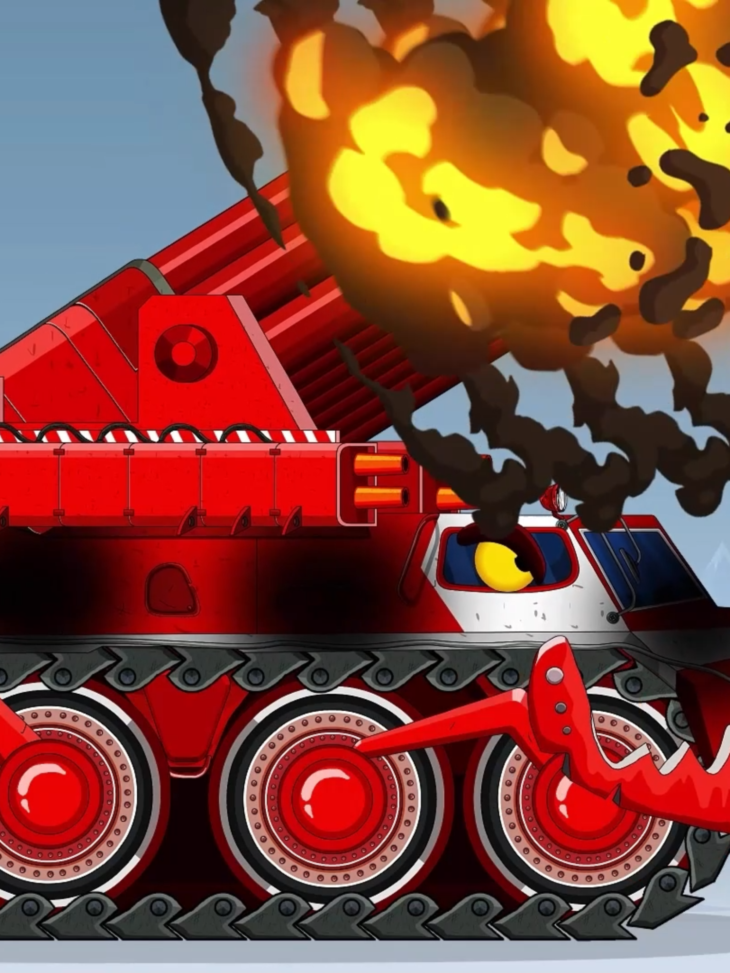 Red Fire Truck #tank #cartoon #trend #tankanimation #animation