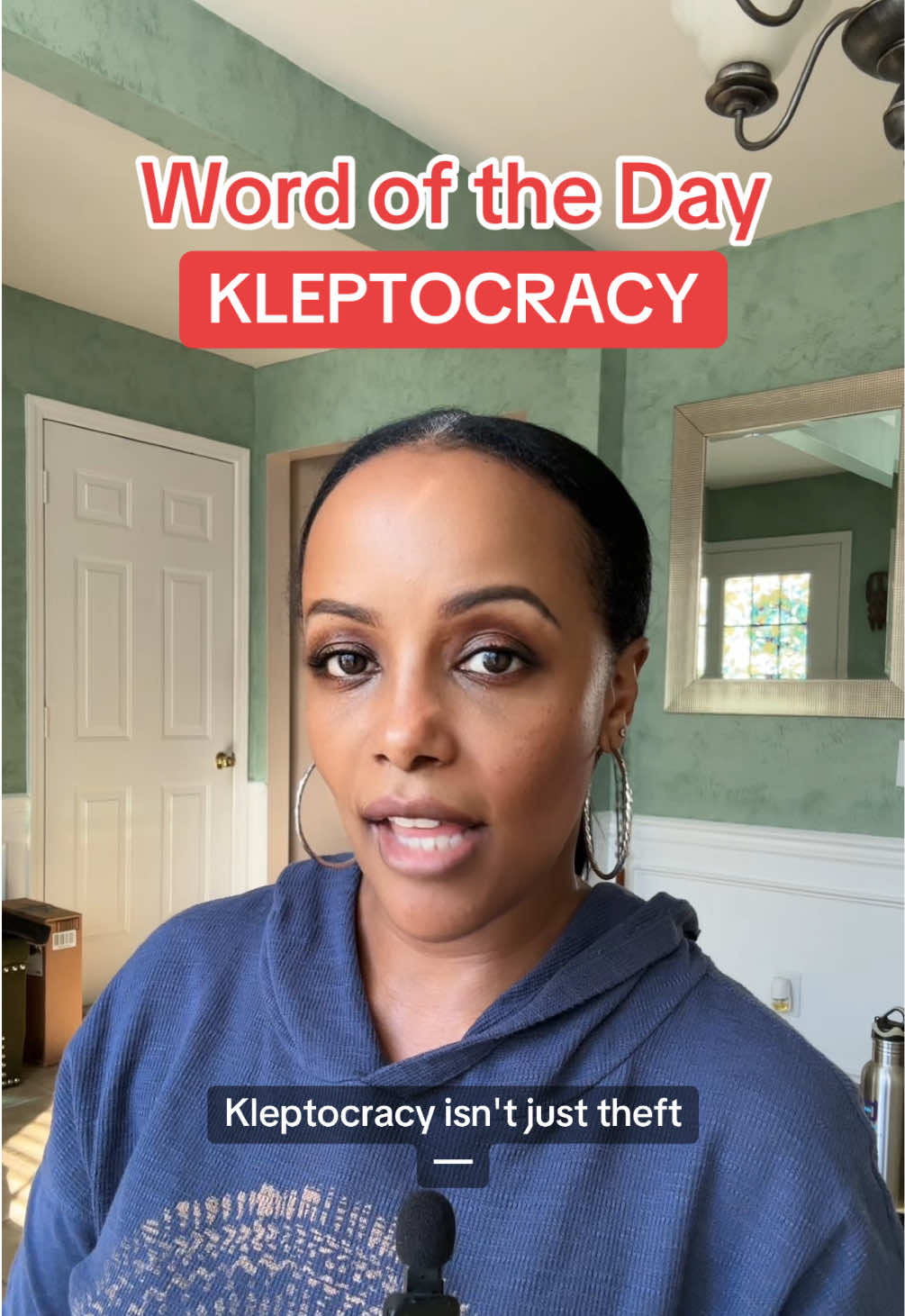 Word of the Day: KLEPTOCRACY noun — a government or state in which those in power exploit national resources and steal; a rule by thieves. Uncover this revealing word in 36 seconds! #wordoftheday #newwords #vocabulary #wordsmatter #kleptocracy #learning #wordplay #writing #words #dictionary #wordsofwisdom #edutainment #ellenthagreat #wordswithellenthagreat #wordplaywithellenthagreat