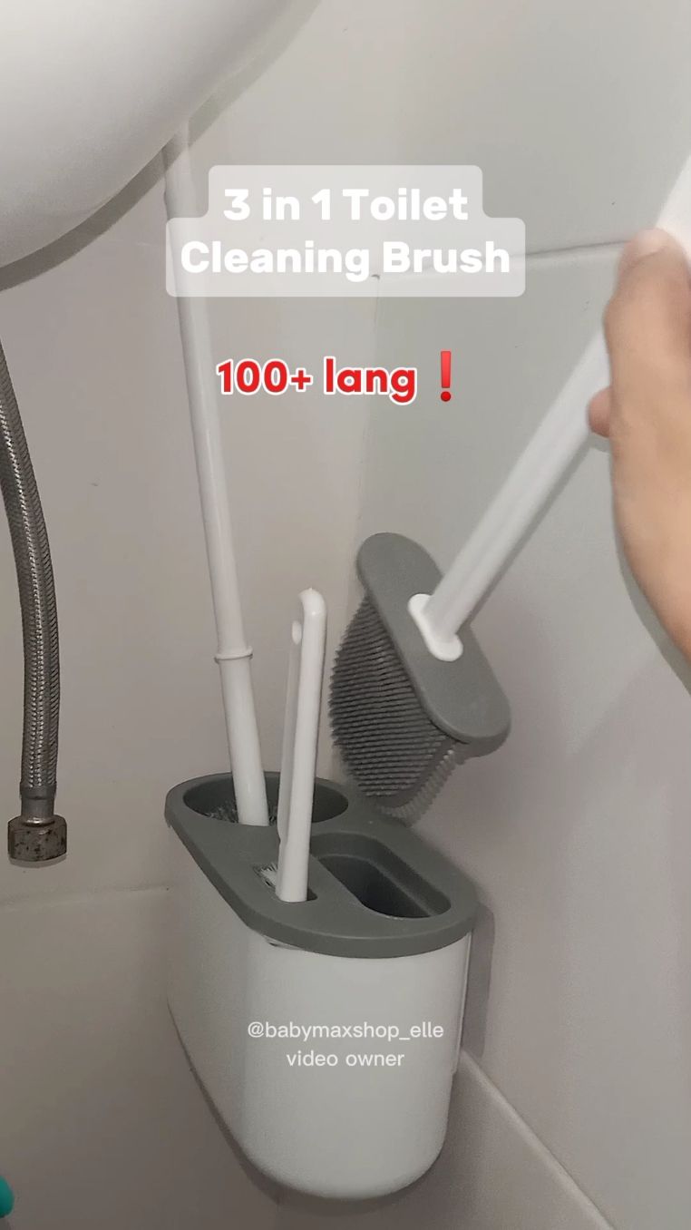 3 in 1 toilet cleaning brush set ✨ very minimalist lang nito at napaka affordable pa😍 #toiletbrush #3in1toiletbrushset #brushset #cleaningbrushset #tiktokshopph 