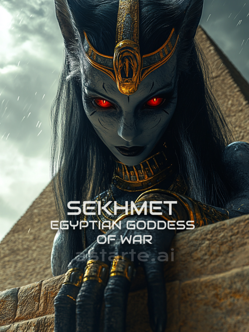 Sekhmet: The Ancient Egyptian Goddess of War #ai #aiart #klingai #midjourney #aigrnerated #aigeneratedvideos #aitok #4k #hd #fypシ゚viral #foru #flypシ #foryourepage #viral #egypt #pyramid #avatar #god #pharaon #goddes #god #sekhmet #war #astarteai