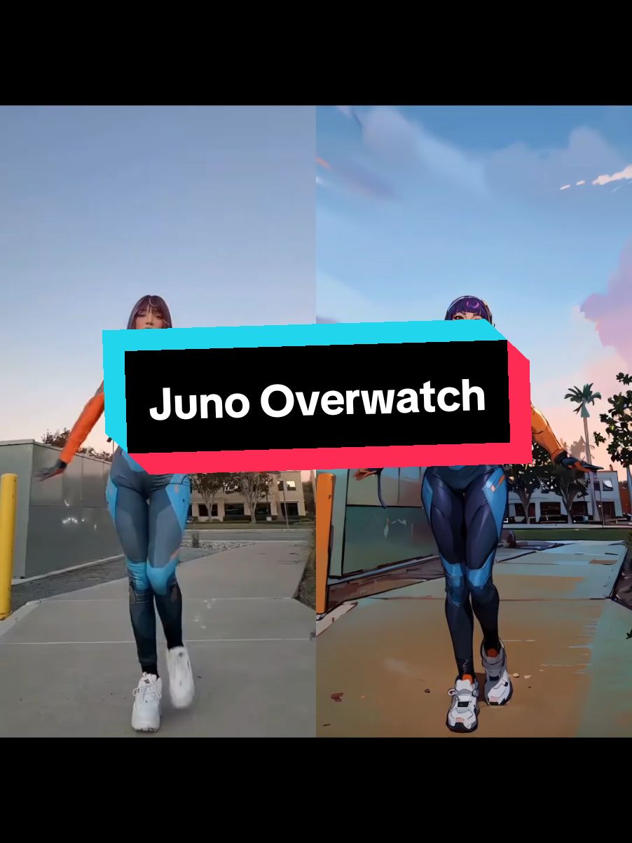 Juno by @naanny_lee AI version #juno #overwatch #cosplay #ai #aianimation #dance #tremd 