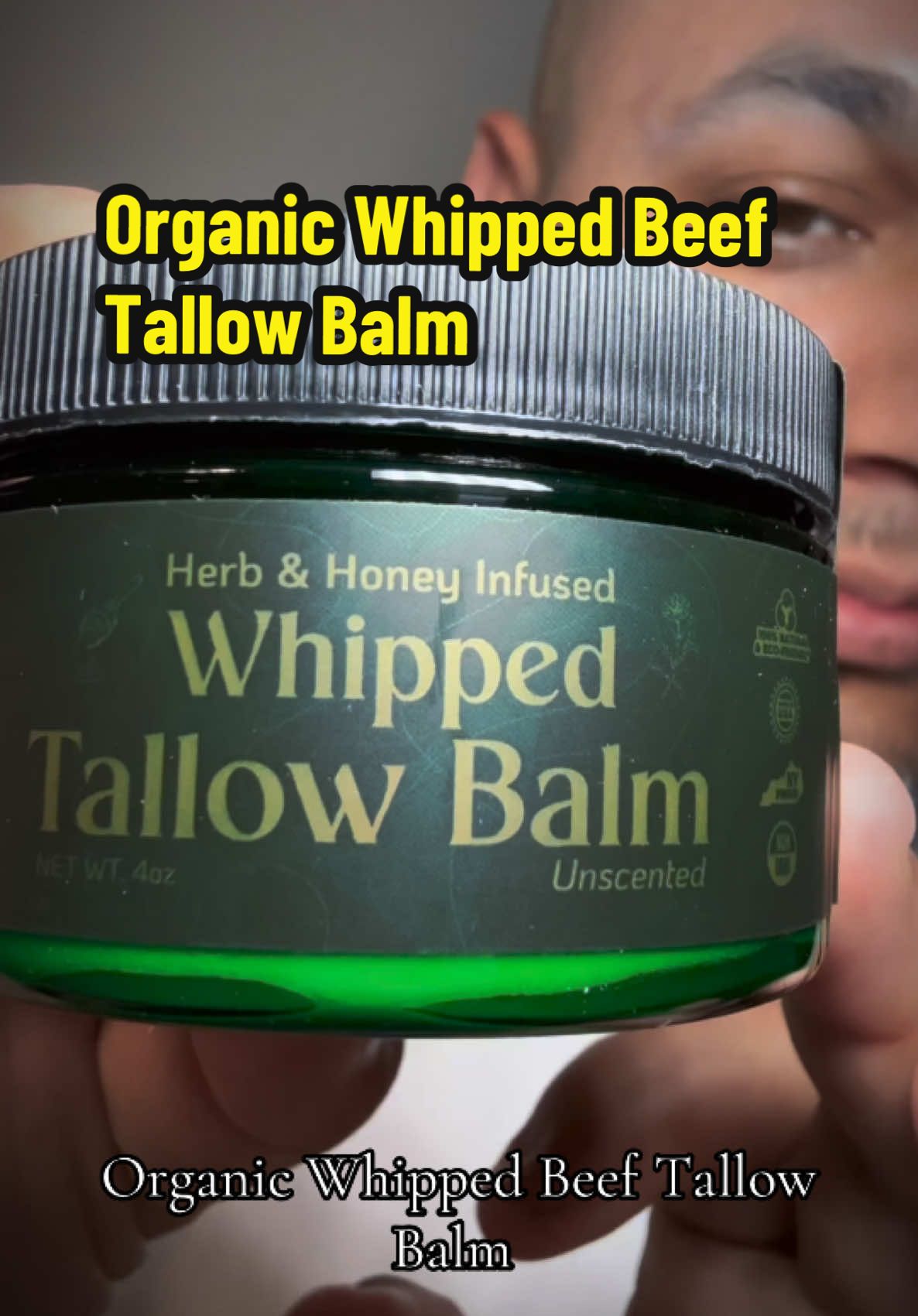 SDry skin? Check out the organic whipped beef tallow balm by @Everganics #beeftallow #beeftallowskincare #organicakincare #naturalskincare #cleanskincare #dryskin 