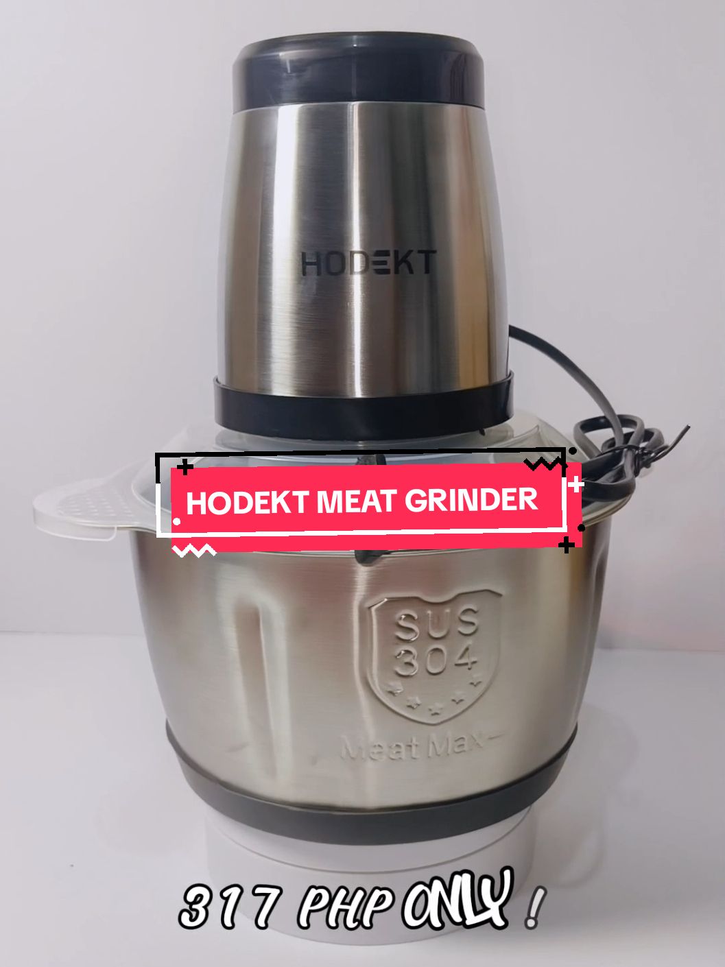 Isa talaga ito sa Worth budol ko. Sobrang ganda ng quality 317 pesos lang may All In One Meat Grinder kana. The best talaga ang Hodekt! Check Out Na! 😊 #Hodekt #hodektglobalph #HODEKT #fyp #fypシ゚ #hodektmeatgrinder #foodprocessor #meatgrinder 