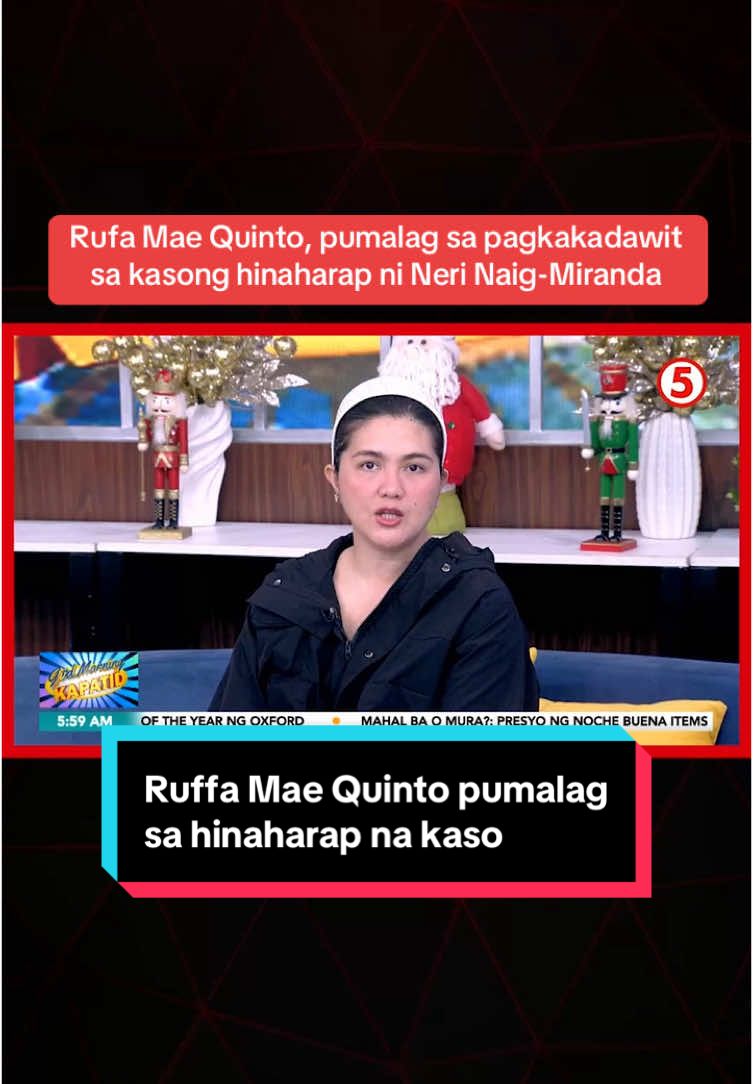 Idinadawit ang komedyanteng si Rufa Mae Quinto sa umano'y investment scam na ikinaaresto ni Neri Naig-Miranda. #GudMorningKapatid #News5 #GuMKPasadaBalita |  via Gary De Leon