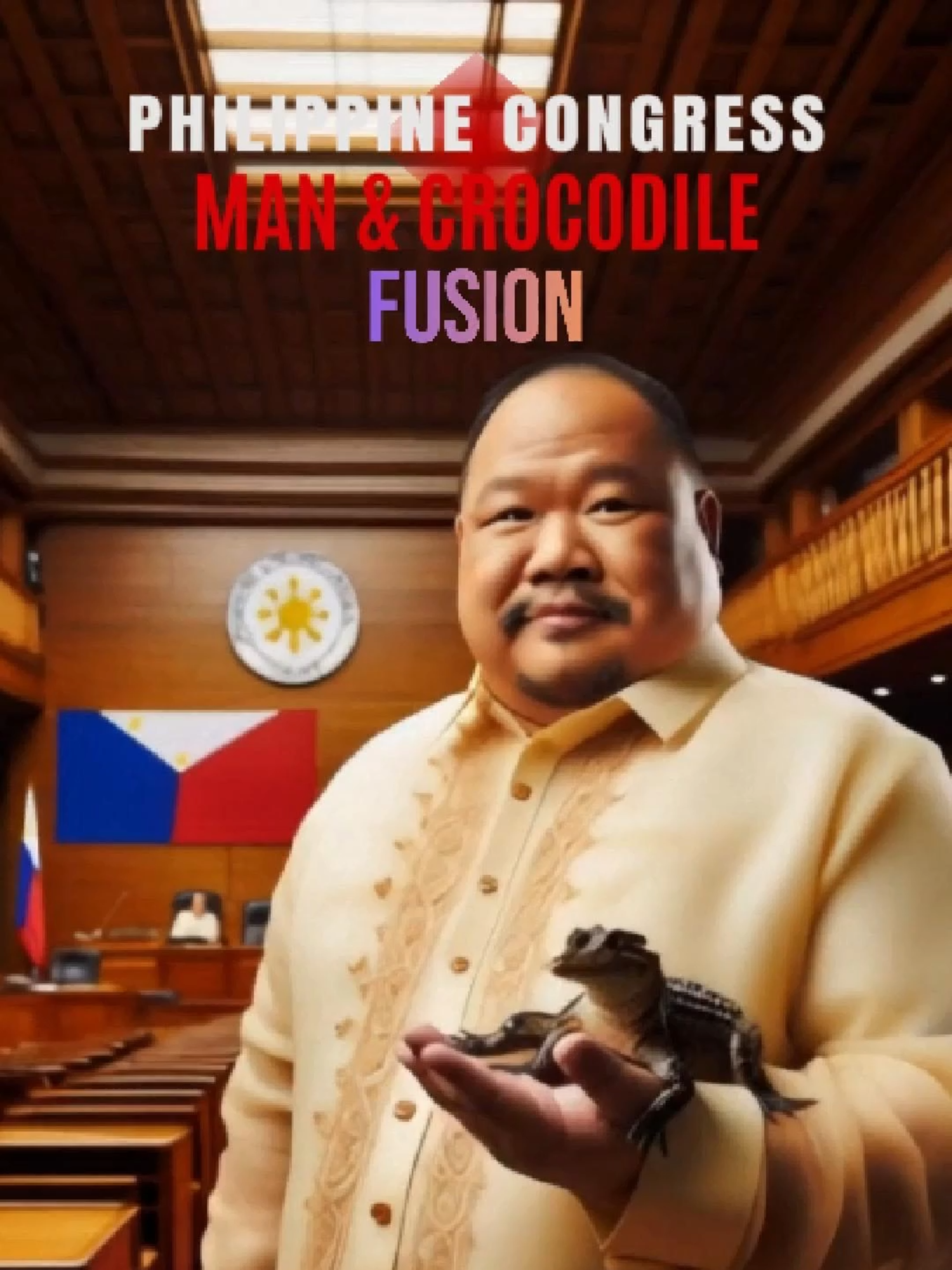 Philippine Congress as Crocodiles #quadcommittee #congressionalhearing #quadcomhearing #aifusion #mythicalcreature