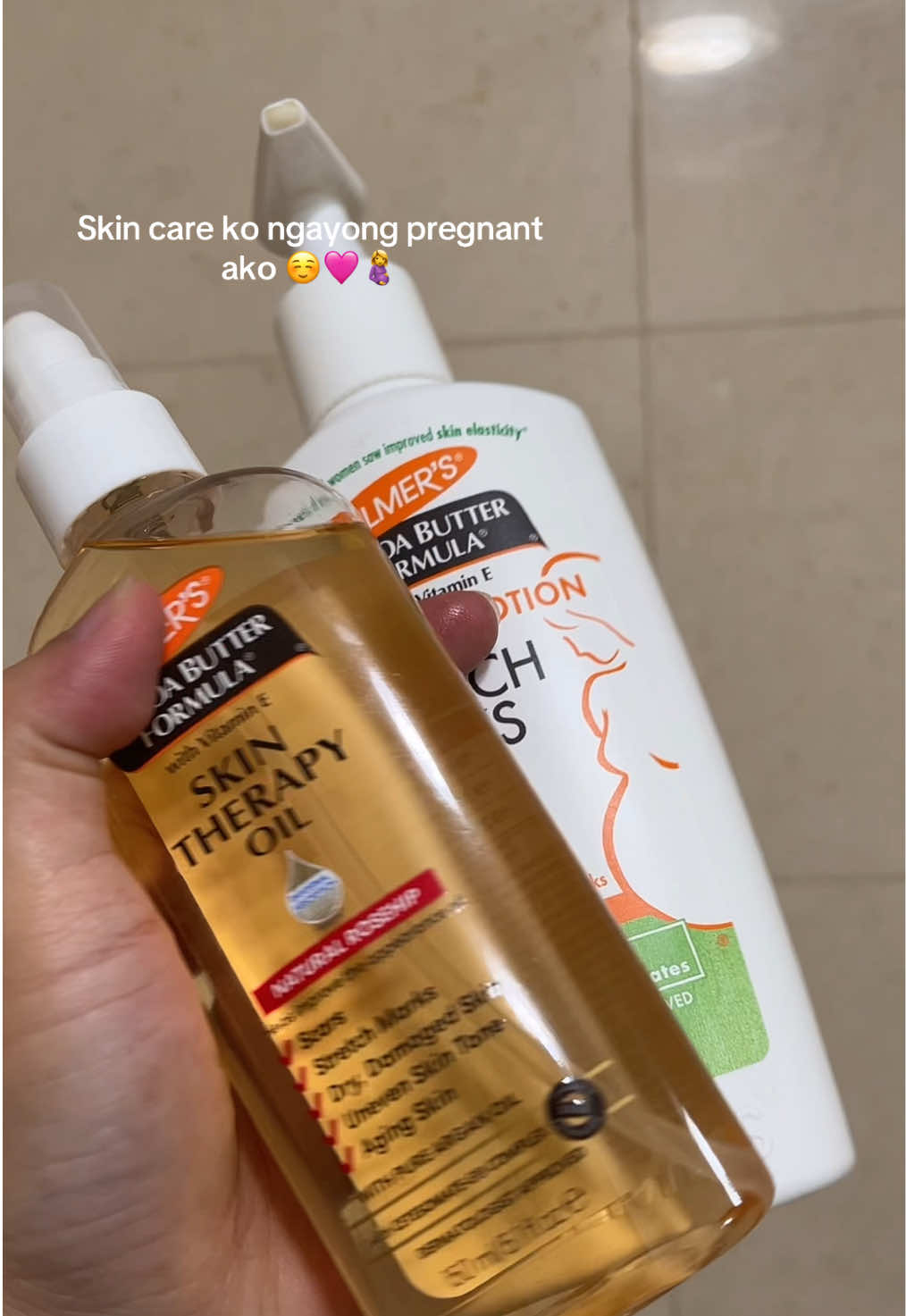 Kayo mga mommies ano skin care nyo 😊🤰 #ftm #pregnant #skincare #palmers 