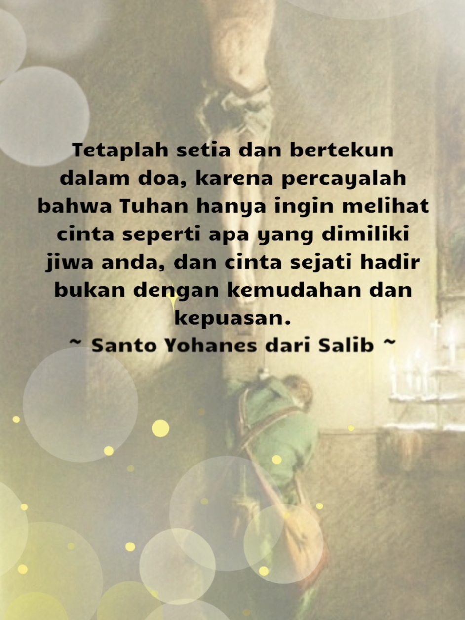 Tetaplah bertekun dalam doa. ..dalam segala doa dan permohonan. Berdoalah setiap waktu di dalam Roh dan berjaga-jagalah di dalam doamu itu dengan permohonan yang tak putus-putusnya untuk segala orang Kudus, (TB Ef 6:18) #missiodeiindonesia #berdoa #tekun #setia #rosario #avemaria #salammaria #paternoster #devosisabtu #malaikatmikael #santomichael #gregorian #gregorianchant #musikliturgi #liturgi #pengusiransetan #santomikael #malaikat #malaikatagung