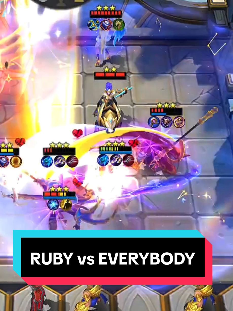 RUBY VS EVERYBODY #TikTokCreatorSearchInsightsIncentive  #gameplaymagicchess  #creatormagicchess  #MLBBIDCreator  #rubymagicchess  #yuki3 