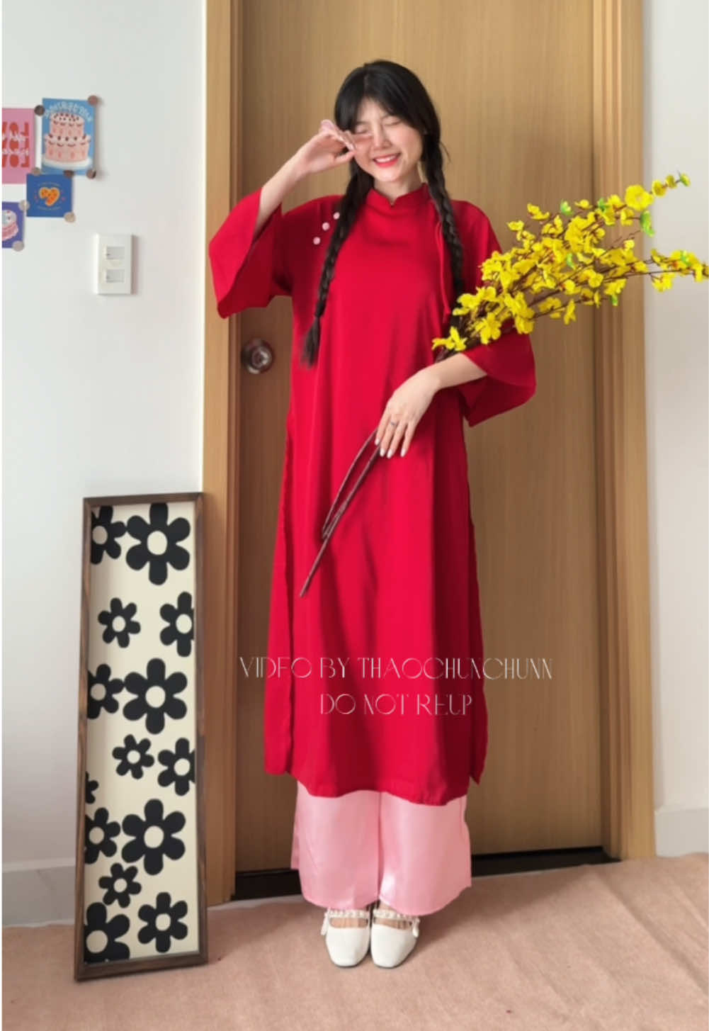 Xuân đã đến 🧧 #thaochunreview #xuhuong #fpyシ #GocLamDep #TikTokFashion #reviewlamdep #oufitideas #aodai #aodaitet 