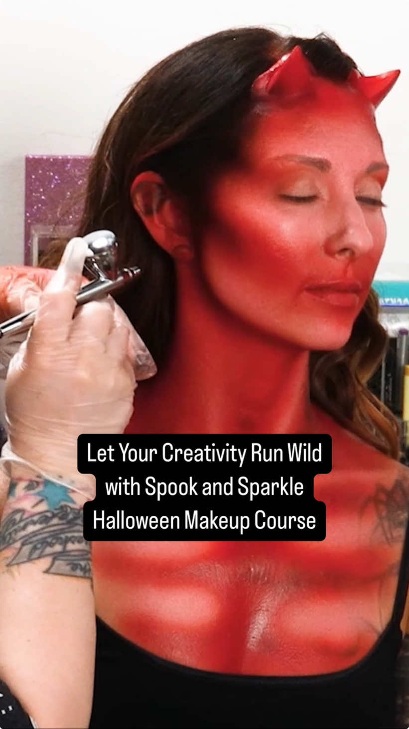 Don’t come at me that Halloween is over because NOW is the PERFECT time to learn this new skill set so you can capitalize on it in 2025. If you wait until next year, you likely won’t be ready to take on appointments because you’re still be in the practicing phase. 💀 Plus the techniques I teach you in Spook and Sparkle can get you other gigs throughout the year like conventions, music videos, events, and films.  That’s how I’ve worked comic con, lead haunts all over the country, and department headed for productions. There’s also a bonus on prosthetic application to ensure you know the steps to SAFELY apply AND remove so you can confidently take on that type of work.  So DM me with ‘SPOOKY11’ and take the next few months to learn, practice, build your portfolio, and be ready to make a killing in 2025! 👻 Have questions? Leave them below or DM me. Share this with another Halloween spooky obsessed makeup artist that would slay the season! 😈 And DM me SPOOKY11 for yourself 🧙⤵️