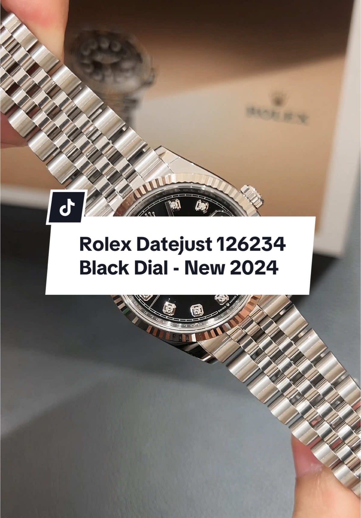 Mới tinh mà chỉ hơn 300, rolex 126234 black dial #rolex #rolex126234 #rolexdatejust 