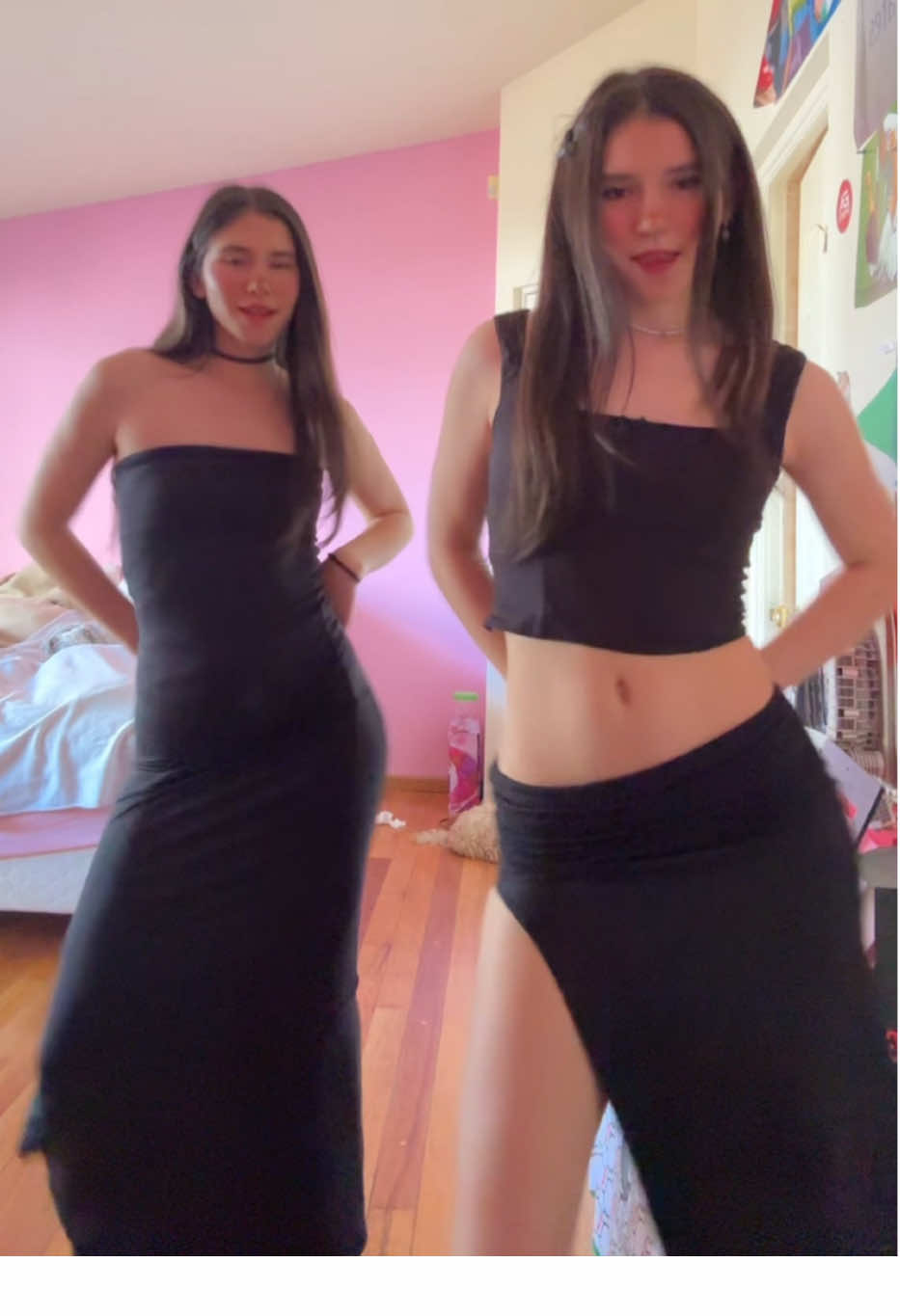 Una ratita se coló en mi video 😅👀 #ferhernandez #arayfer #baile #hermanas #trend #robando #cuentapersonal #trending #2024 #fakebody #mujer #bailando #hermanas #outfit #negro 