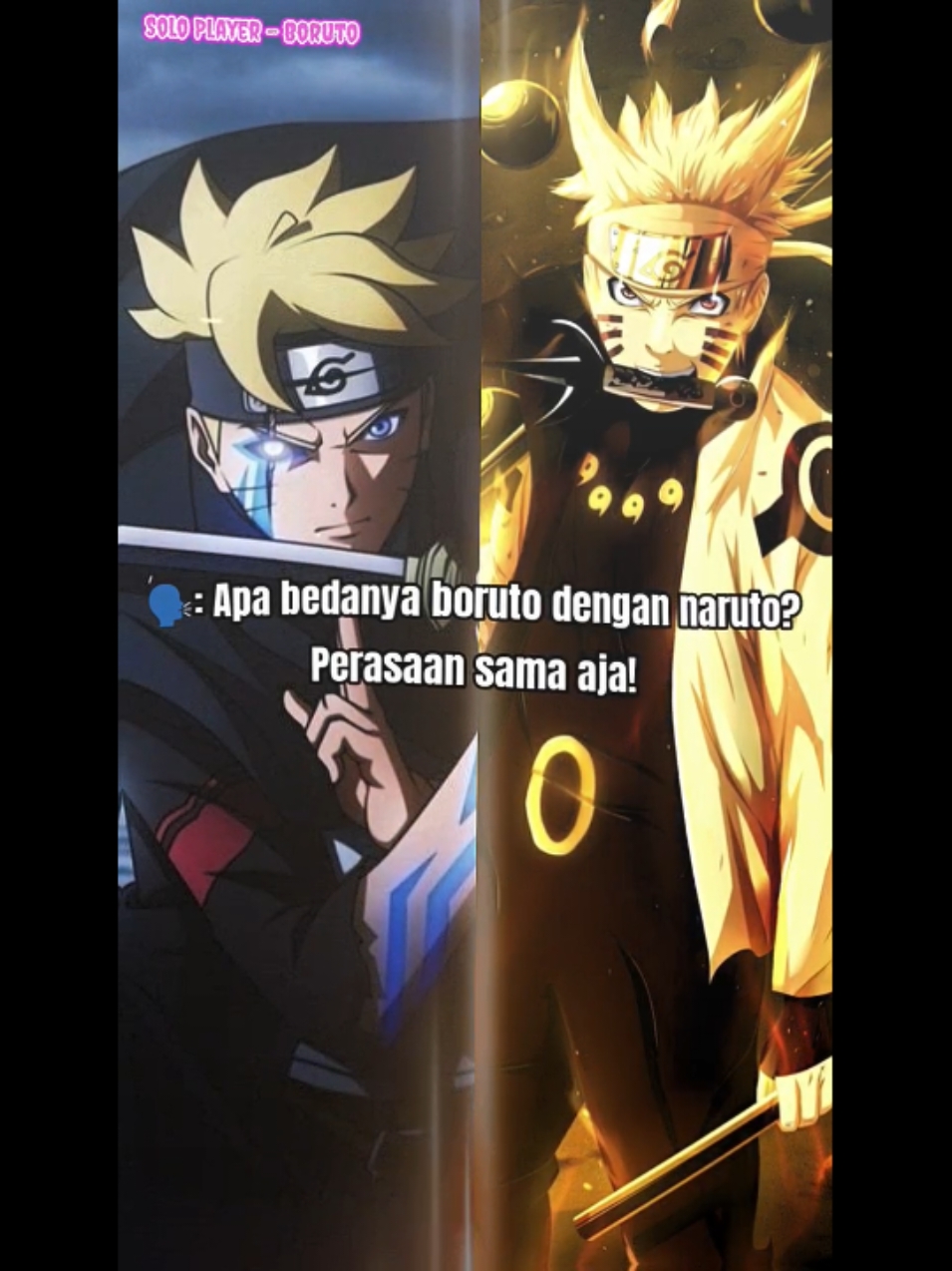 Perbedaannya cukup jelas disini...  - bahwa boruto itu lebih terampil dari naruto. mampu menguasai beberapa elemen dan menguasai jutsu baru dengan mudah.  - jika bertarung, naruto adalah tipe orang yang tidak banyak perhitungan ketika melawan musuhnya. Berbeda dengan Boruto yang selalu menganalisis/merancang strategi untuk melawan musuhnya.  - Naruto disini lebih mudah terbawa suasana hingga itu sangat berbahaya bagi dirinya sendiri. contoh ketika kematian Neji, Naruto langsung syok dan putus asa, untung ada Hinata di samping yang menyadarkan Naruto. berbeda dengan Boruto, ketika dia bertukar takdir dengan kawaki. tidak ada satupun di desa Konoha yang mendukungnya kecuali Sarada dan Sumire. namun, bukannya putus asa.  Boruto malah bersemangat untuk menghadapi takdirnya sendiri.  #fyp #boruto #naruto #sasuke #borutotwobluevortex #sarada #narutoshippuden #kashinkoji 