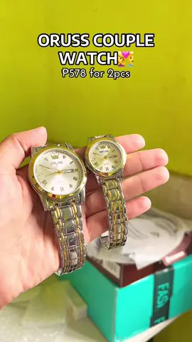 Original Oruss couple watch with box #originalwatch #couplewatch #orusswatch #watch 