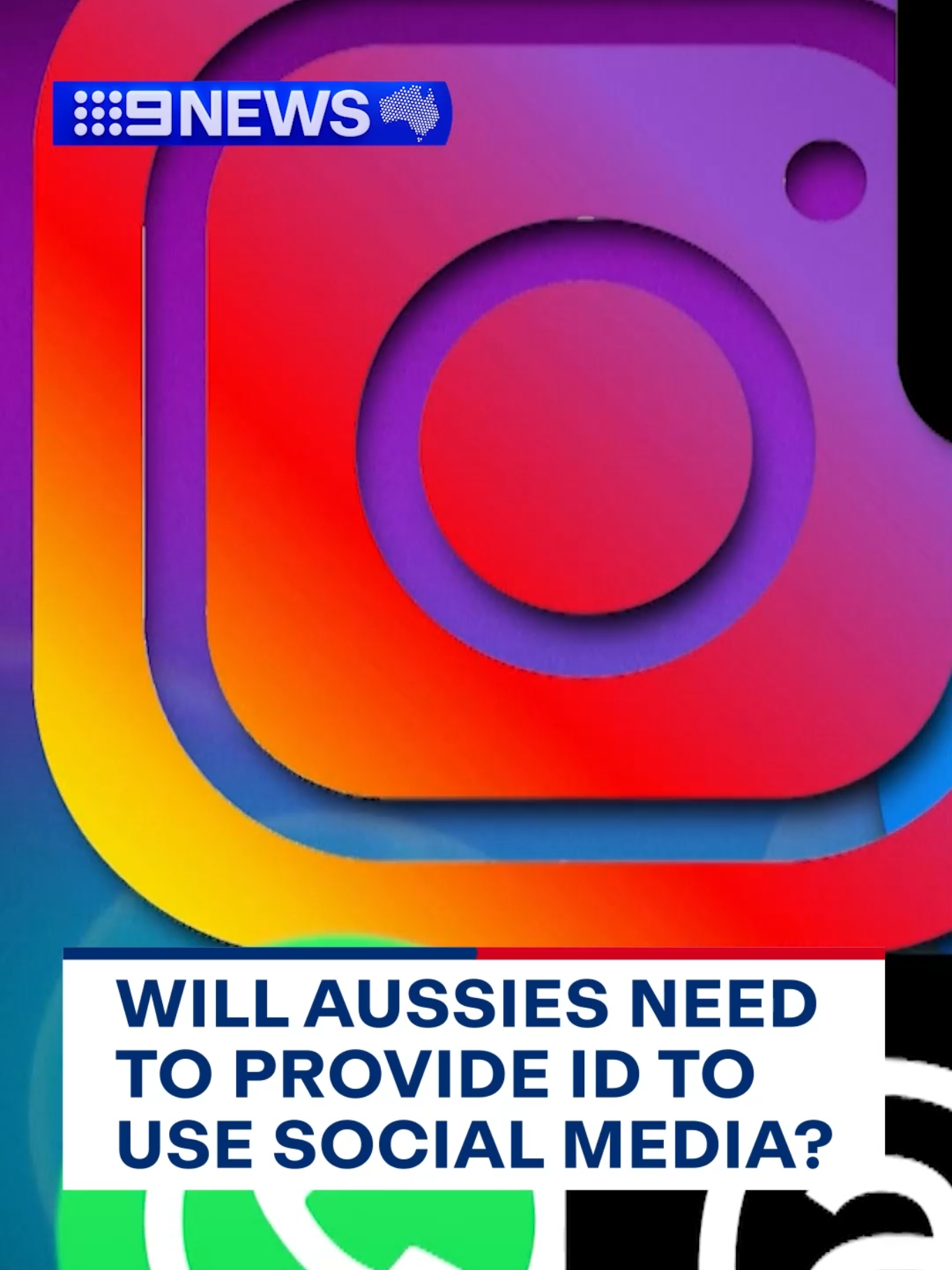 Social media platforms will ONLY be able to ask for government-issued ID if they provide an alternative method of verifying your age. 💳🔍 #socialmedia #socialmediaban #australia #news #9News 