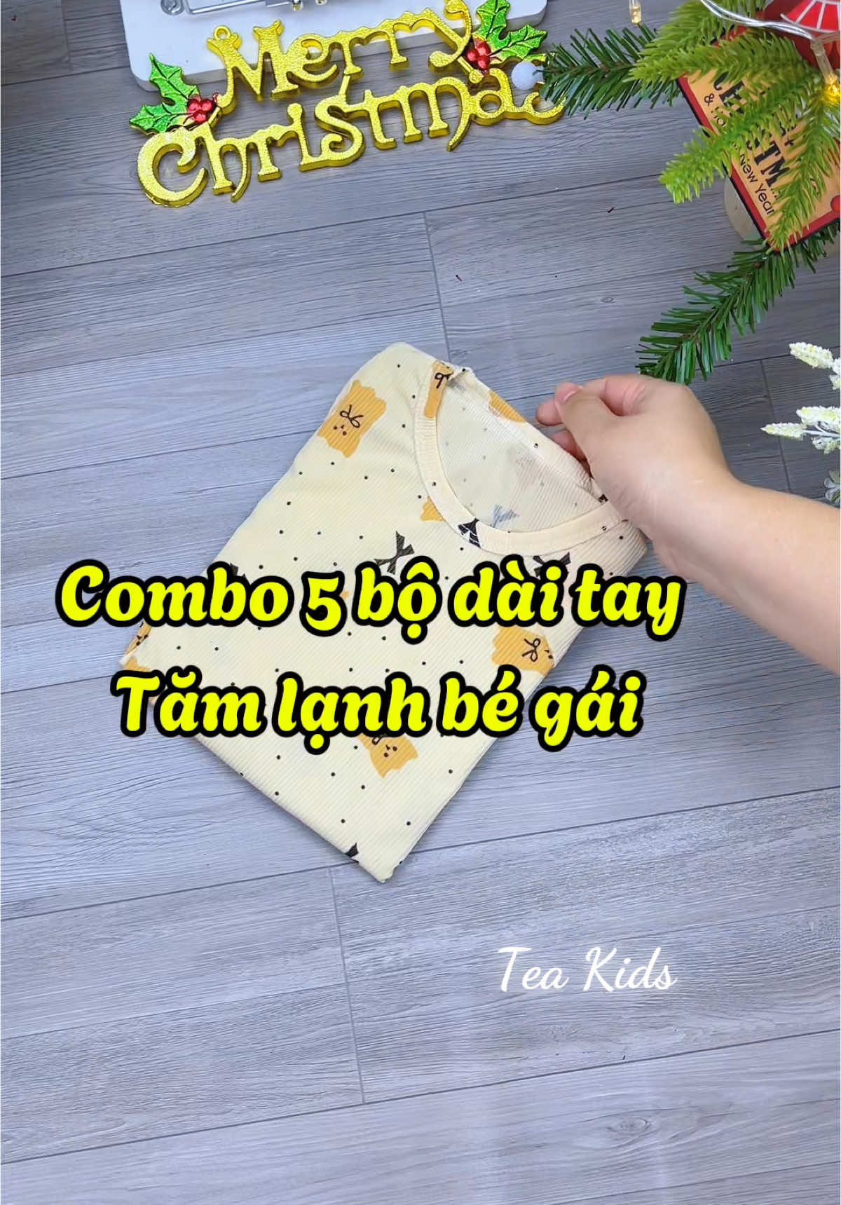 Bộ dài tay tăm lạnh bé gái vừa điệu vừa xinh #mevabe #quanaotreem #thoitrangtreem #botamlanhdaitaychobegai #bodaitaychobe #combo5bodaitaytamlanhchobe 